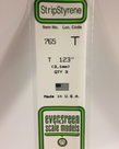 Evergreen Scale Models Evergreen 765 - .123" (3.1MM) X 14" OPAQUE WHITE POLYSTYRENE T-SHAPE (3) Pack Evergreen Scale Models Evergreen 765 - .123" (3.1MM) X 14" OPAQUE WHITE POLYSTYRENE T-SHAPE (3) Pack