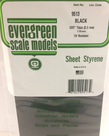 Evergreen Scale Models Evergreen 9513 - .020" (.50MM) X 6" X 12" PLAIN OPAQUE BLACK POLYSTYRENE SHEET E (3) Pack Evergreen Scale Models Evergreen 9513 - .020" (.50MM) X 6" X 12" PLAIN OPAQUE BLACK POLYSTYRENE SHEET E (3) Pack