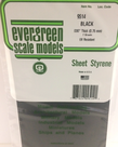 Evergreen Scale Models Evergreen 9514 - .030" (.75MM) X 6" X 12" PLAIN OPAQUE BLACK POLYSTYRENE SHEET E (2) Pack Evergreen Scale Models Evergreen 9514 - .030" (.75MM) X 6" X 12" PLAIN OPAQUE BLACK POLYSTYRENE SHEET E (2) Pack