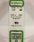 Evergreen Scale Models Evergreen 118 - .015" X .188" X 14" OPAQUE WHITE POLYSTYRENE STRIP (10) Pack Evergreen Scale Models Evergreen 118 - .015" X .188" X 14" OPAQUE WHITE POLYSTYRENE STRIP (10) Pack
