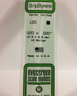 Evergreen Scale Models Evergreen 120 - .020" X .020" X 14" OPAQUE WHITE POLYSTYRENE STRIP (10) Pack Evergreen Scale Models Evergreen 120 - .020" X .020" X 14" OPAQUE WHITE POLYSTYRENE STRIP (10) Pack