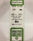 Evergreen Scale Models Evergreen 129 - .020" X .250" X 14" OPAQUE WHITE POLYSTYRENE STRIP (10) Pack Evergreen Scale Models Evergreen 129 - .020" X .250" X 14" OPAQUE WHITE POLYSTYRENE STRIP (10) Pack