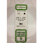 Evergreen Scale Models Evergreen 131 - .030" X .030" X 14" OPAQUE WHITE POLYSTYRENE STRIP (10) Pack