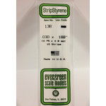 Evergreen Scale Models Evergreen 138- .030" X .188" X 14" OPAQUE WHITE POLYSTYRENE STRIP (10) Pack