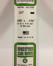 Evergreen Scale Models Evergreen 167 - .080" X .156" X 14" OPAQUE WHITE POLYSTYRENE STRIP (8) Pack Evergreen Scale Models Evergreen 167 - .080" X .156" X 14" OPAQUE WHITE POLYSTYRENE STRIP (8) Pack