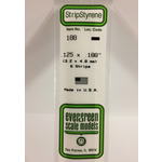 Evergreen Scale Models Evergreen 188 - .125" X .188" X 14" OPAQUE WHITE POLYSTYRENE STRIP (6) Pack