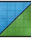 Chessex Chessex Reversible Battlemat 1" Square Blue & Green 26" x 23.5"