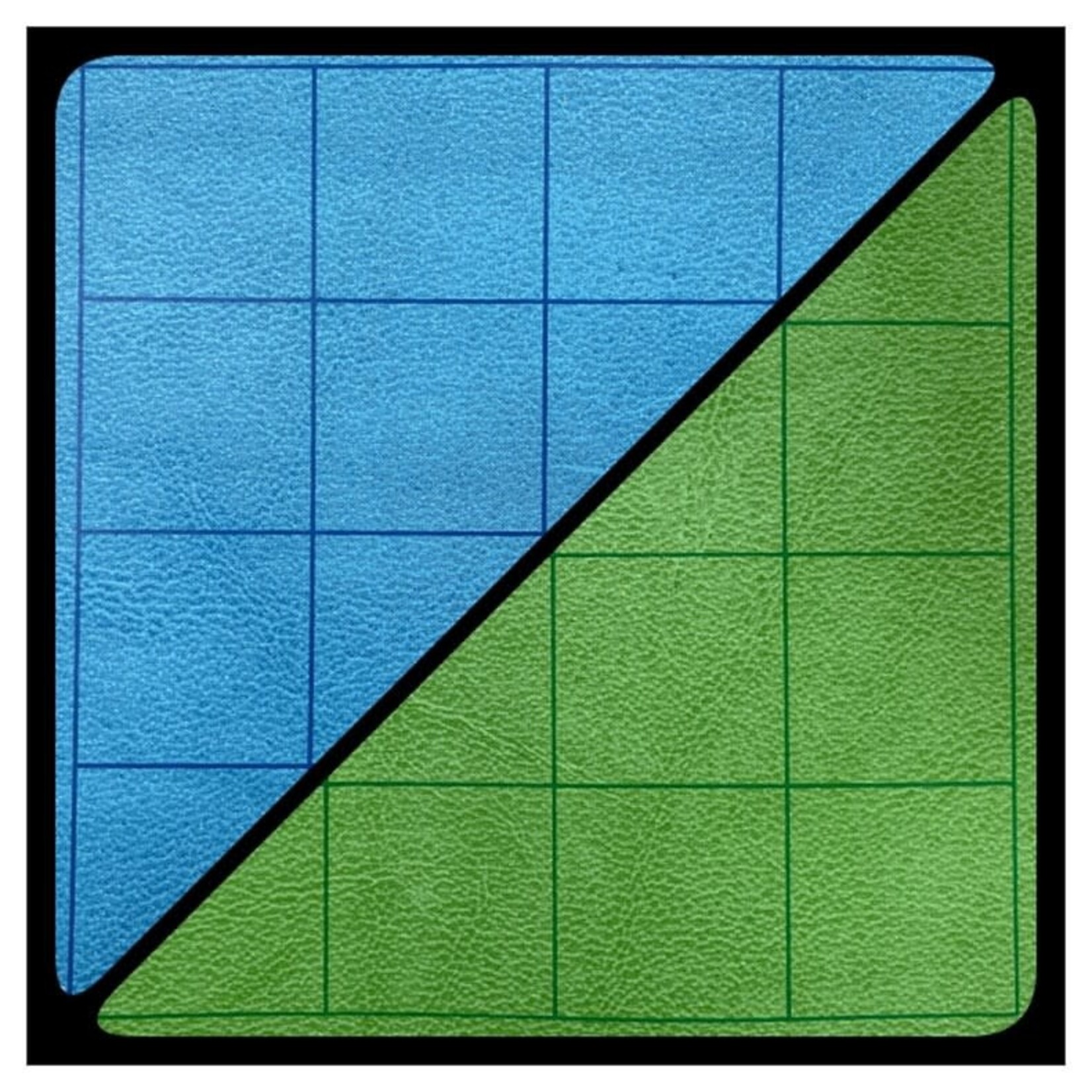 Chessex Chessex Reversible Battlemat 1" Square Blue & Green 26" x 23.5"