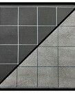Chessex Chessex Reversible Battlemat 1" Square Black & Grey 26" x 23.5"
