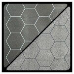 Chessex Chessex Reversible Battlemat 1" Hexes Black & Grey 26" x 23.5"