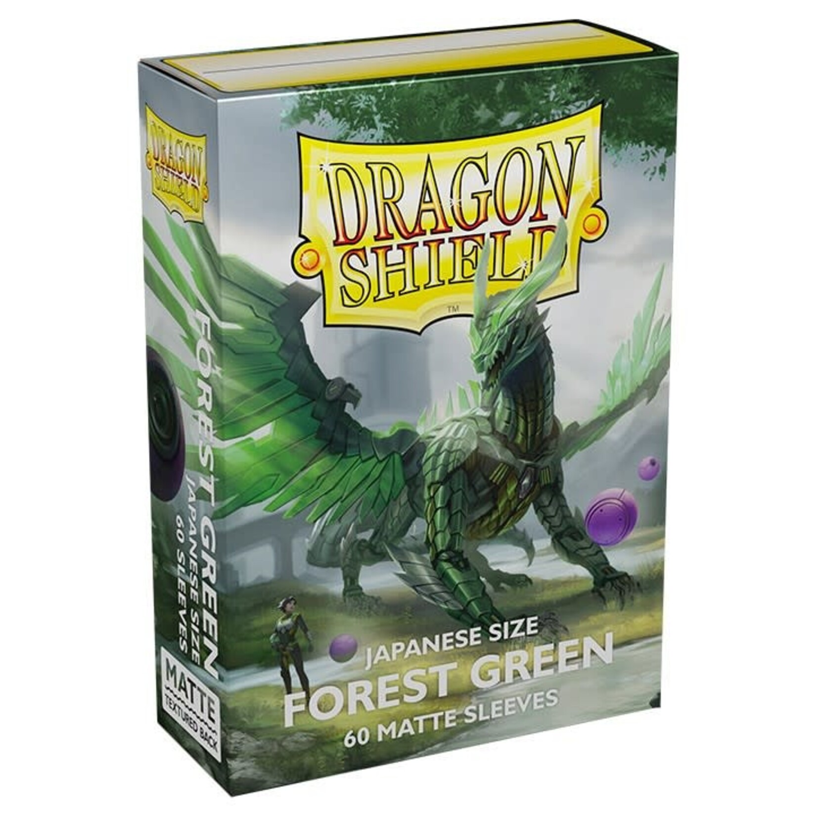 Dragon Shield Deck Protectors: Small Dragon Shield Matte: Forest Green (60) box