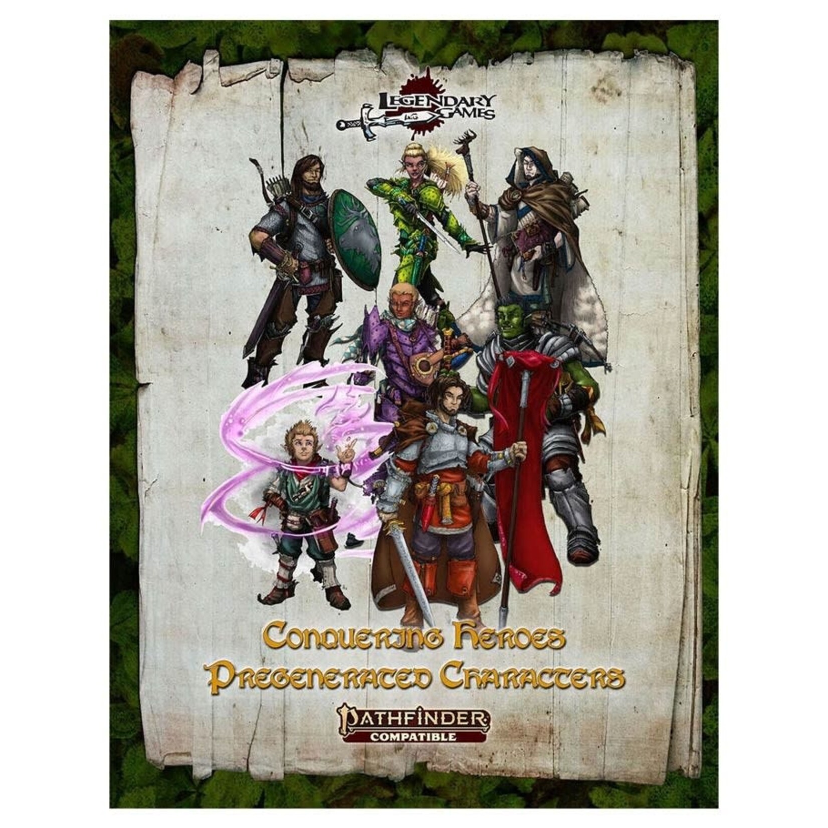 Legendary Games PF2E: Conquering Heroes Pregenerated Characters