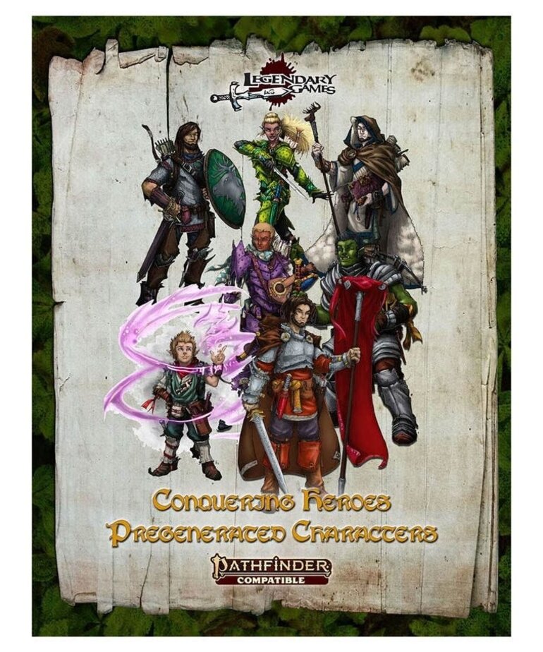 Legendary Games PF2E: Conquering Heroes Pregenerated Characters