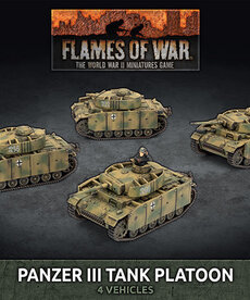Flames of War Flames of War: German: Panzer III Tank Platoon (4)