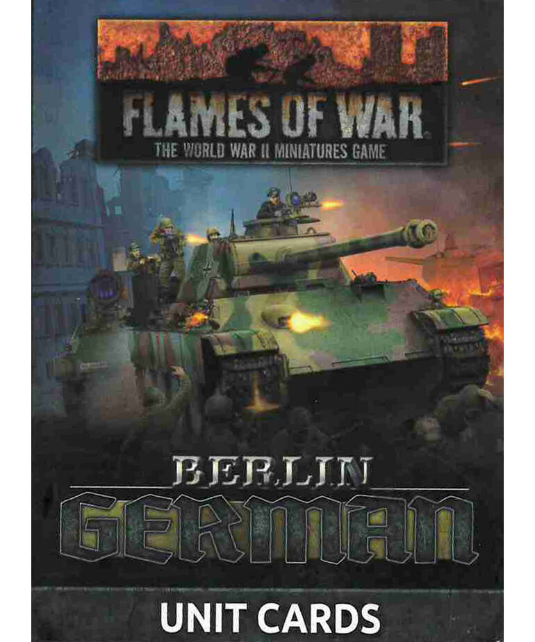 Flames of War Flames of War: German: Berlin Unit Cards
