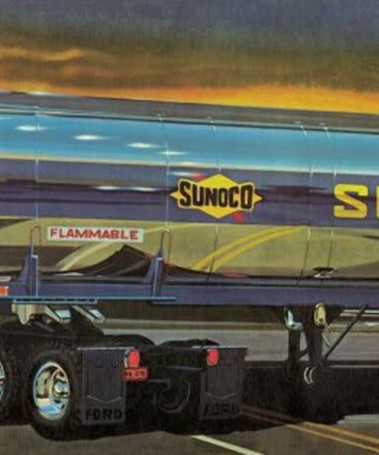 AMT AMT 1/25 Sunoco Fruehauf Plated Tanker Semi-Trailer