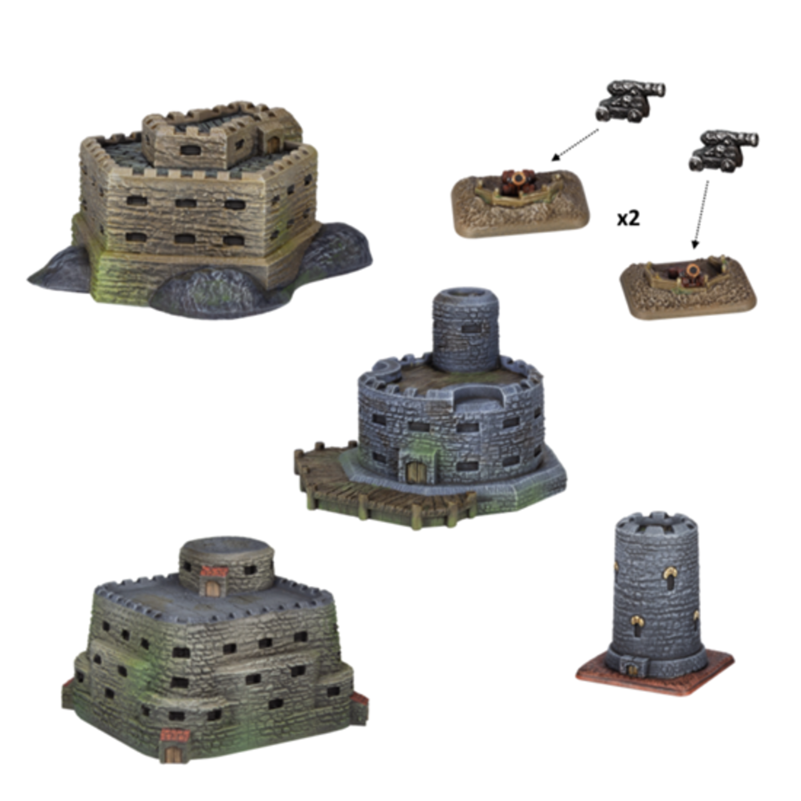 Mantic Mantic Armada: Scenery Pack: Fortifications