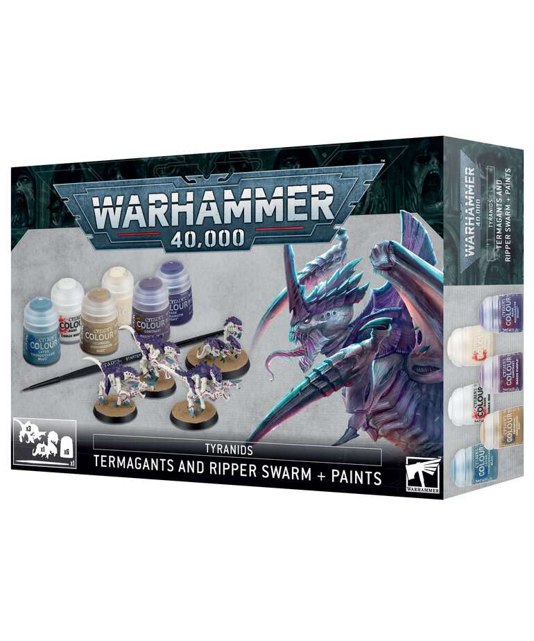 Warhammer 40k Warhammer 40K: Tyranids: Termagants And Ripper Swarm + Paints