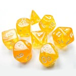 Chessex Chessex Lab Dice Borealis Luminary Canary with White (7) Set