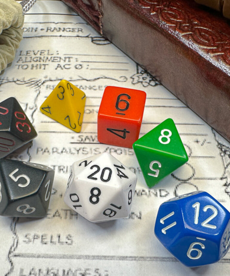 Chessex Chessex Polyhedral Opaque Nostalgia GM & Beginner (7) Set