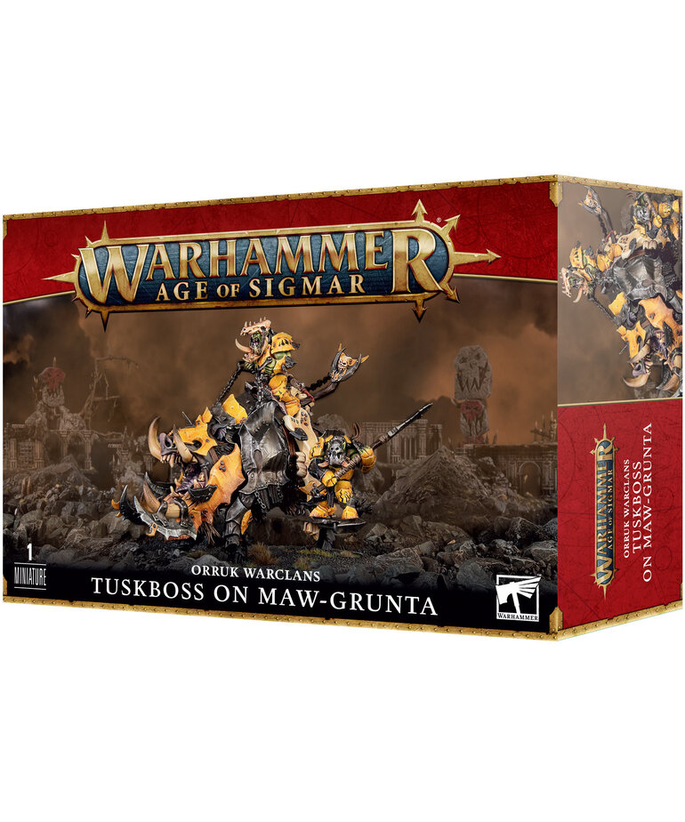 Age of Sigmar: Orruk Warclans: Tuskboss on Maw-grunta