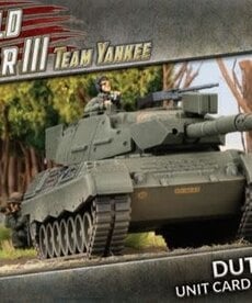 Team Yankee Team Yankee: Belgian: Unit Card