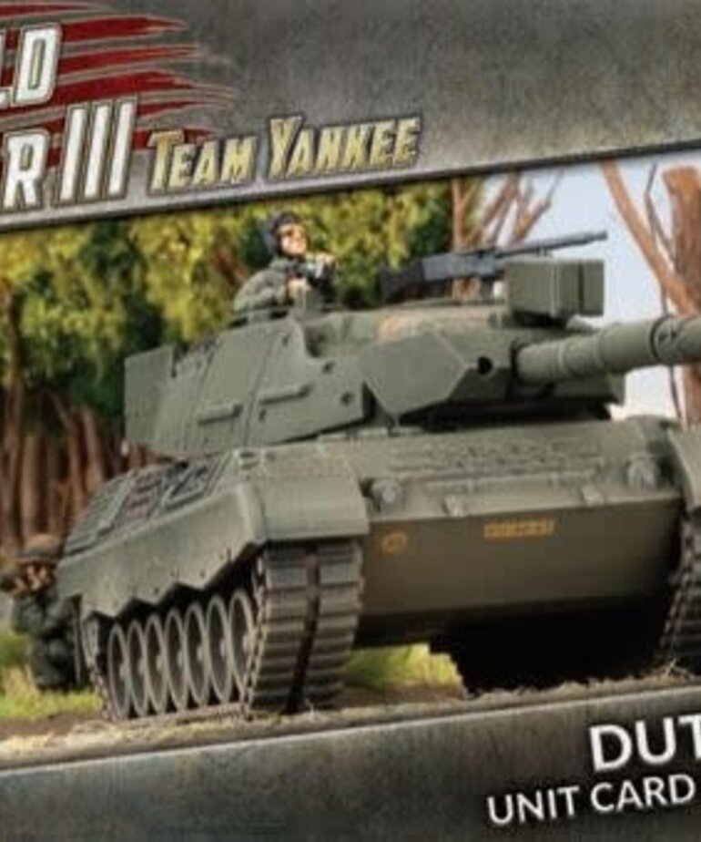 Team Yankee WW3: Team Yankee: Dutch Unit Card