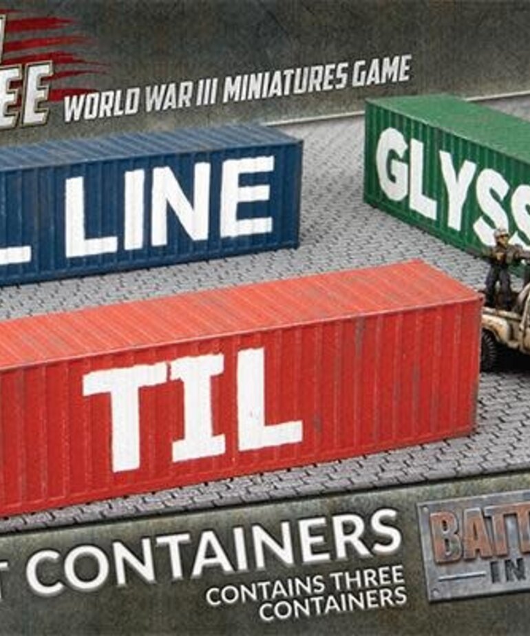 Battlefront Gale Force Nine Flames of War - Battlefield in a Box: Modern: 40' Shipping Containers