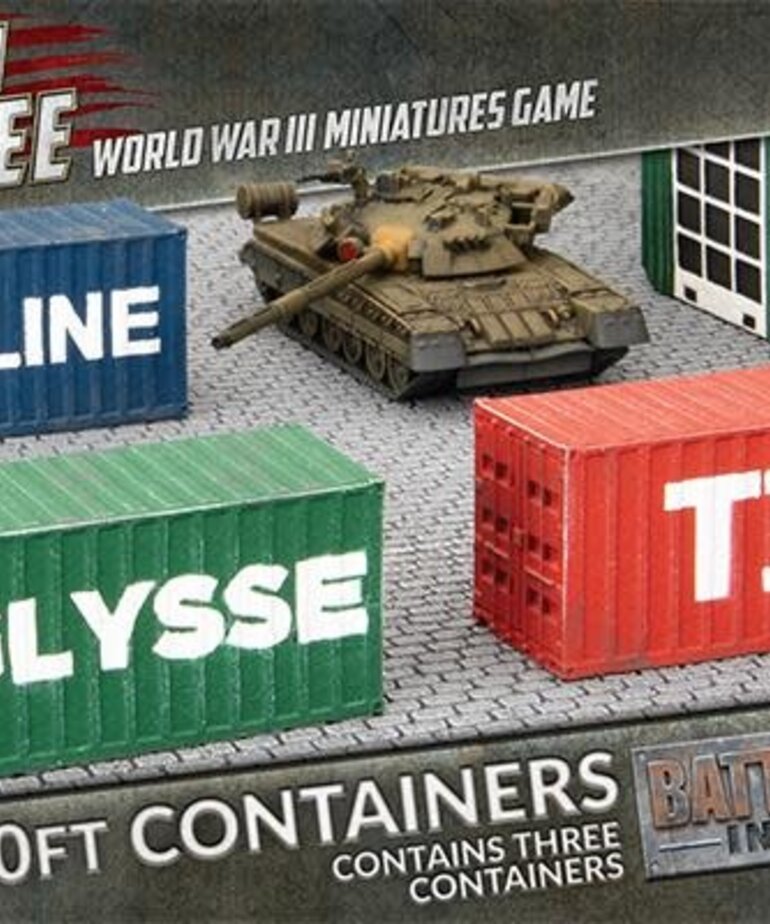 Battlefront Gale Force Nine Flames of War - Battlefield in a Box: Modern: 20' Shipping Containers