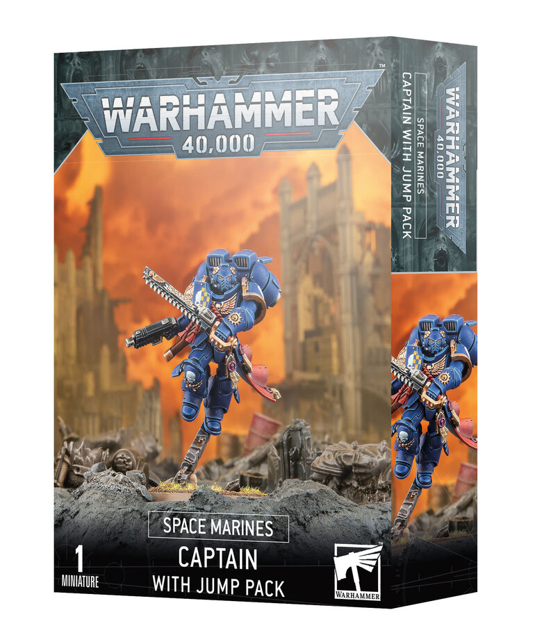 Wargames Illustrated Warhammer 40k: Space Marines: Captain With Jump Pack