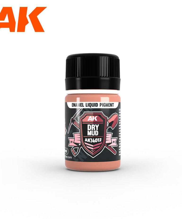 AK Interactive AK14012 Enamel Liquid Pigment: Dry Mud (35ml)