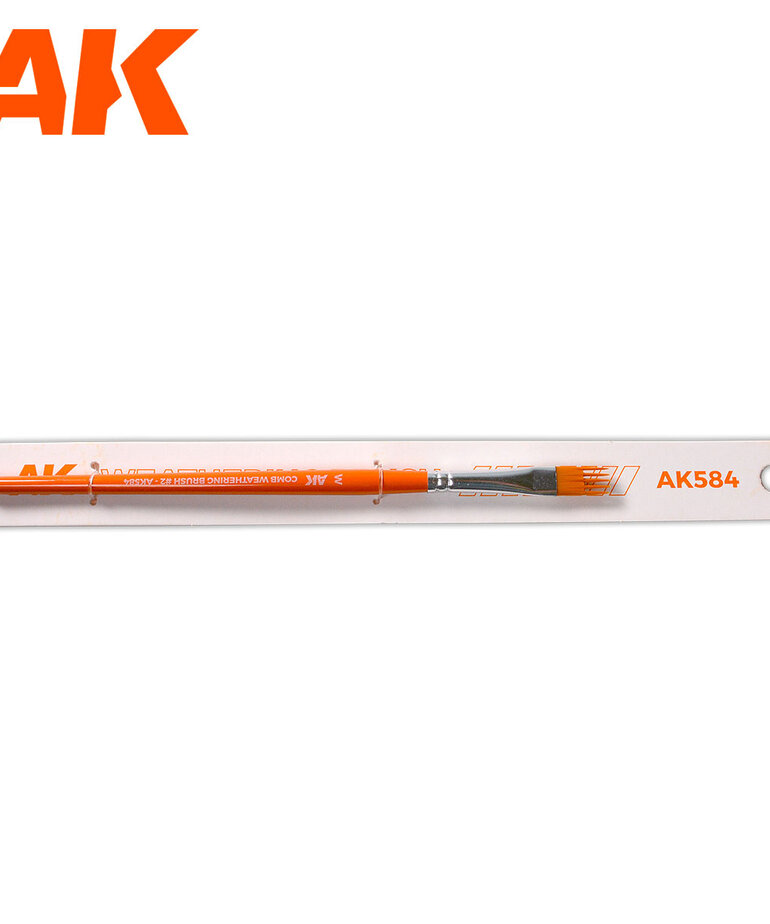 AK Interactive AK584 Synthetic Comb Weathering Brush #5