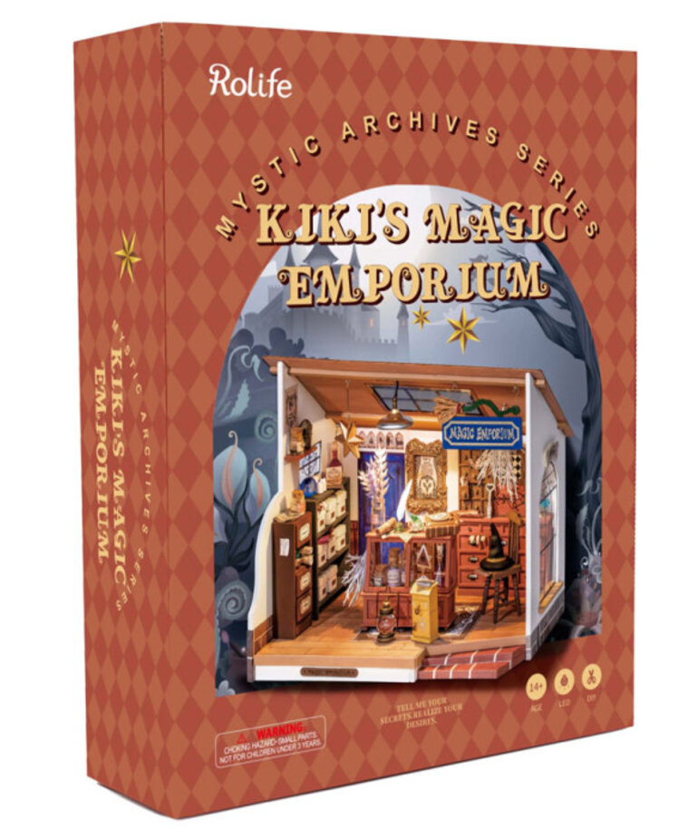 Robotime Rolife DIY Miniature Dollhouse Kit: Kiki's Magic Emporium