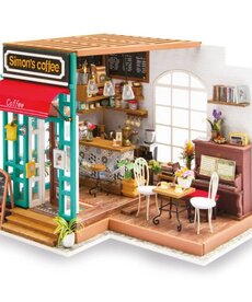 Robotime Rolife DIY Miniature Dollhouse Kit: Simon's Coffee