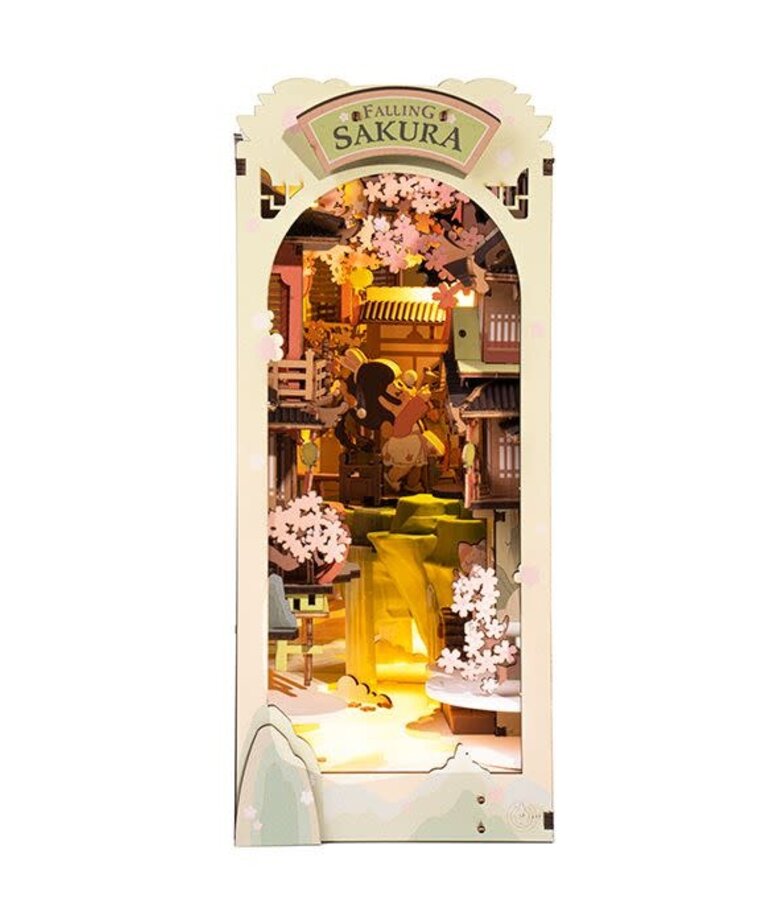 Robotime Rolife DIY Miniature Dollhouse Kit: Falling Sakura