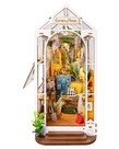 Robotime Rolife DIY Miniature Dollhouse Kit: Garden Flower House Book Nook