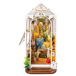 Robotime Rolife DIY Miniature Dollhouse Kit: Garden Flower House Book Nook