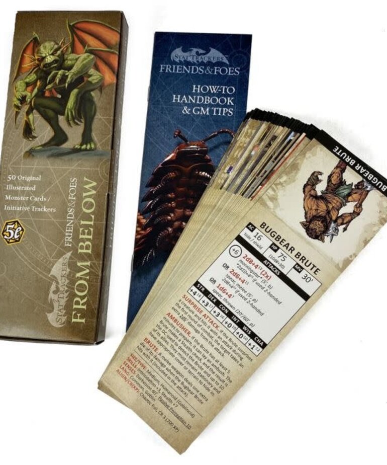 Stat Trackers 5E Stat Trackers: Friends & Foes From Below