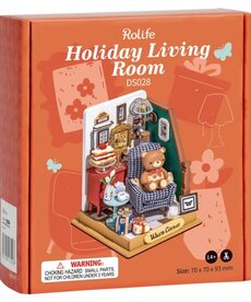 Robotime Rolife DIY Miniature Holiday Living Room