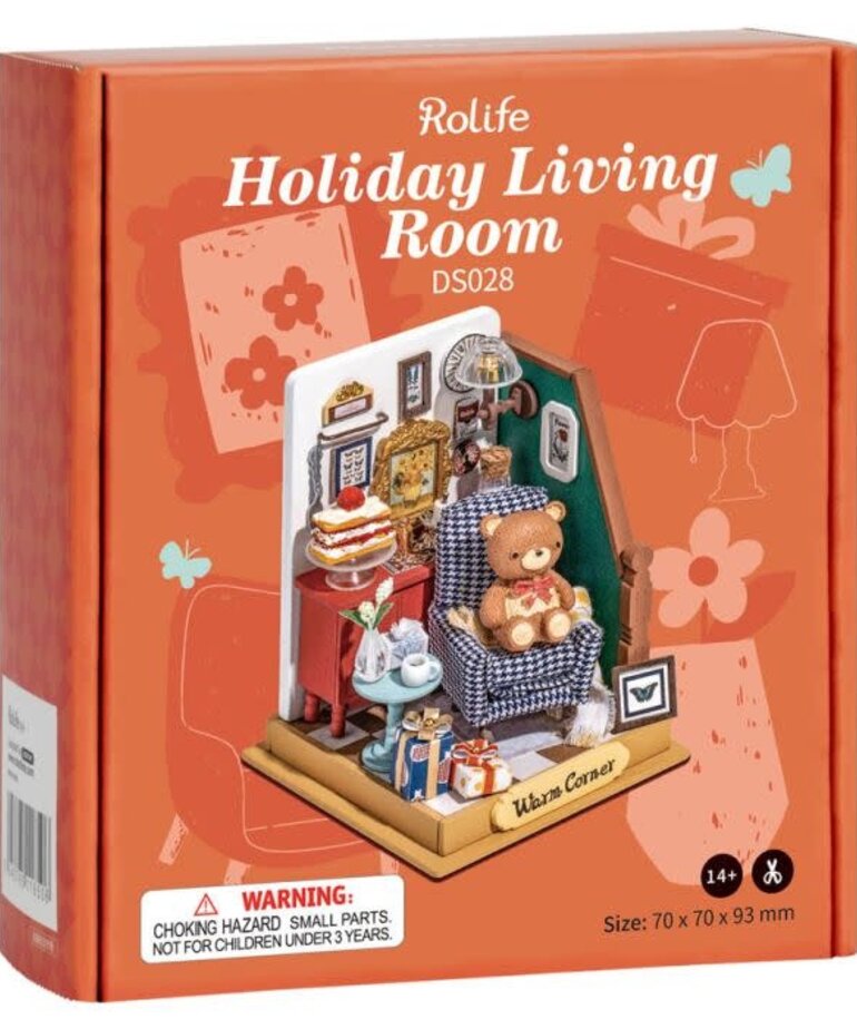 Robotime Rolife DIY Miniature Holiday Living Room