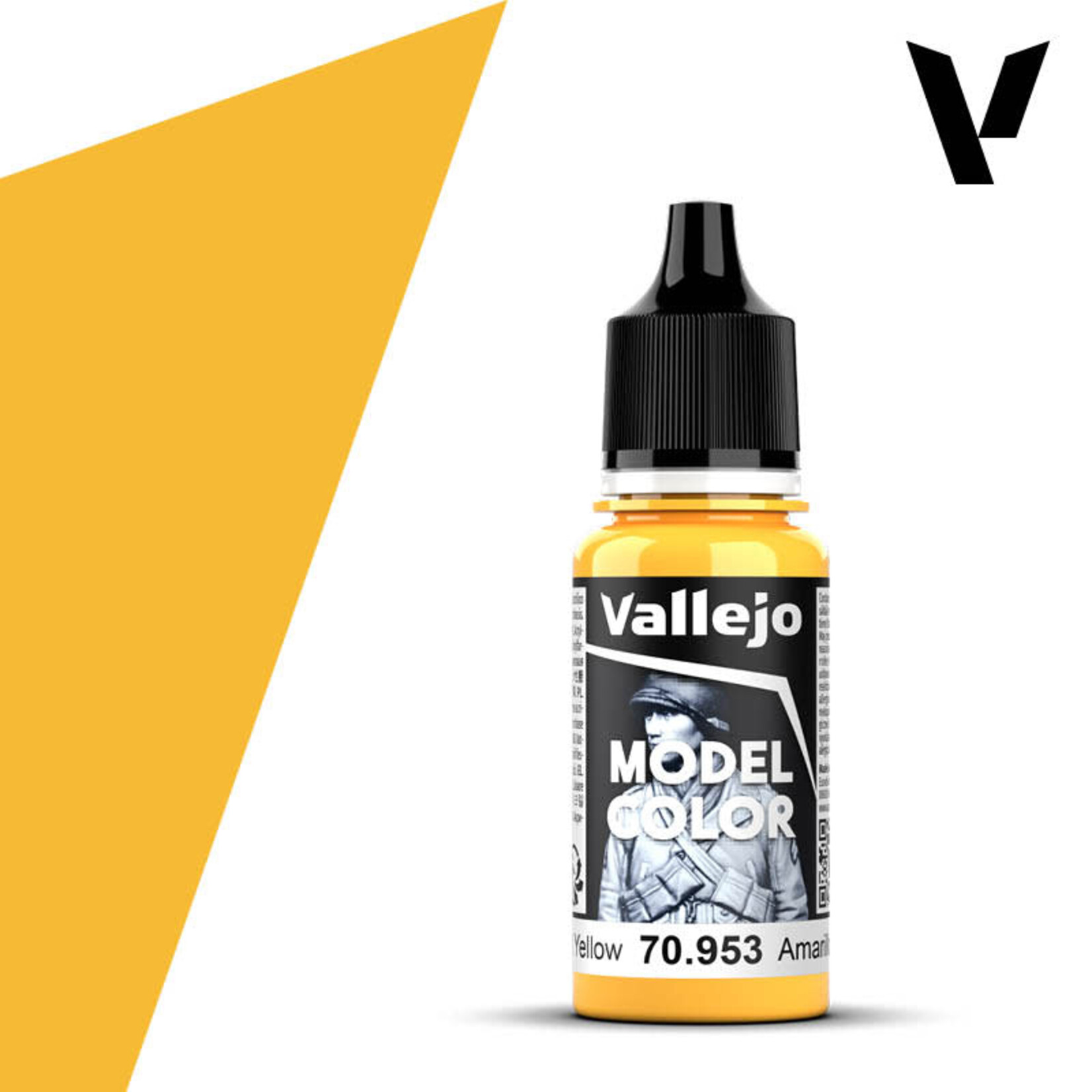 Vallejo Vallejo Model Color 70.953 Flat Yellow 18ml