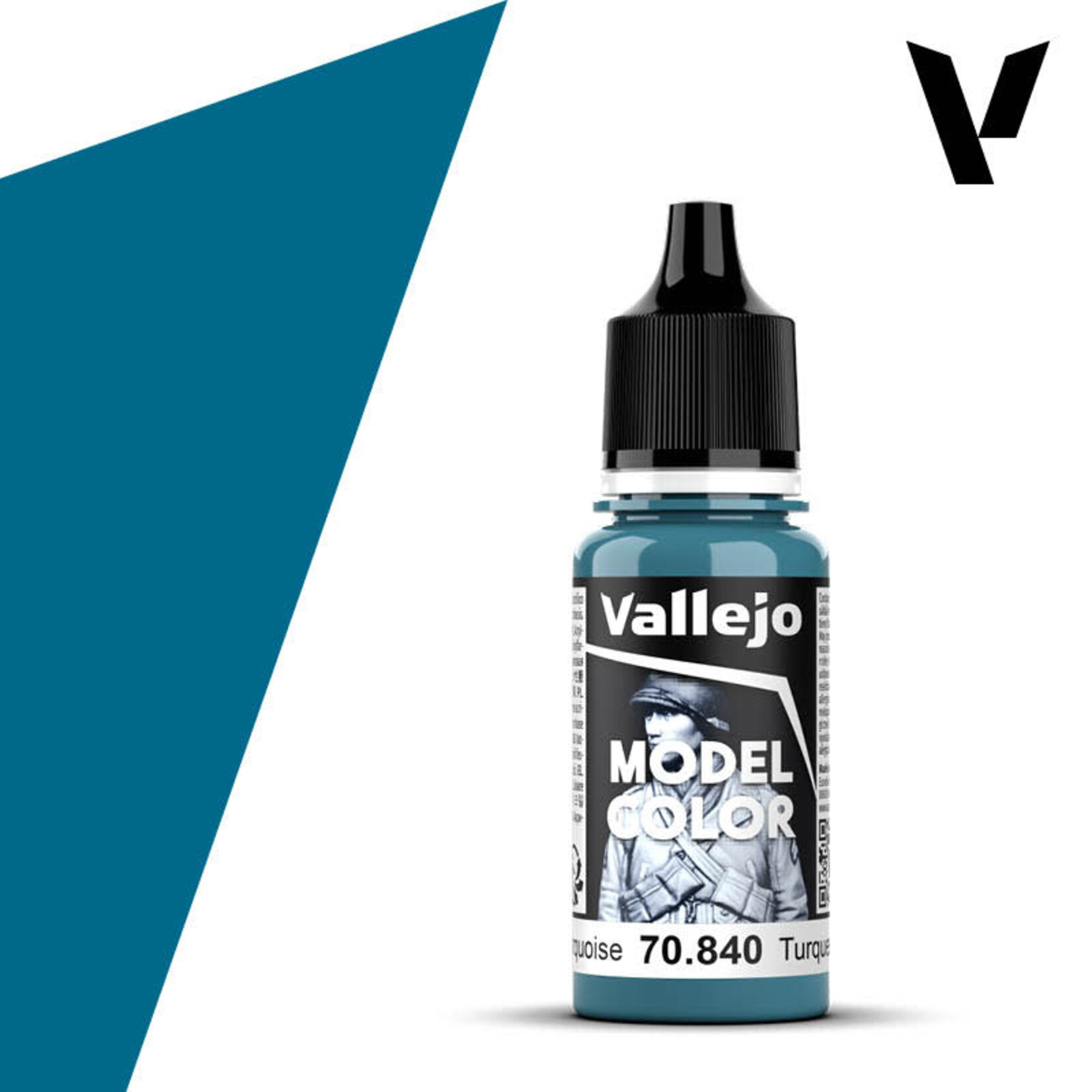 Vallejo Vallejo Model Color 70.840 Light Turquoise 18ml