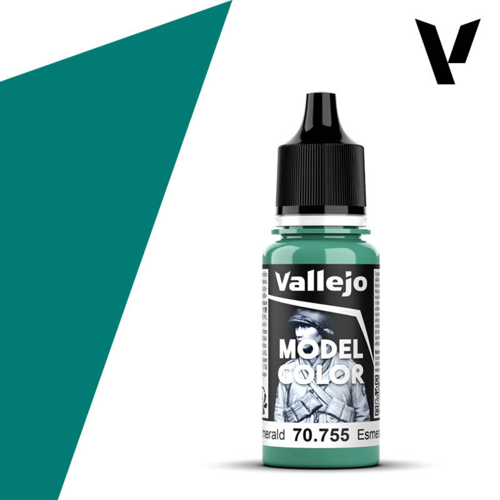 Vallejo Vallejo Model Color 70.755 Light Emerald 18ml