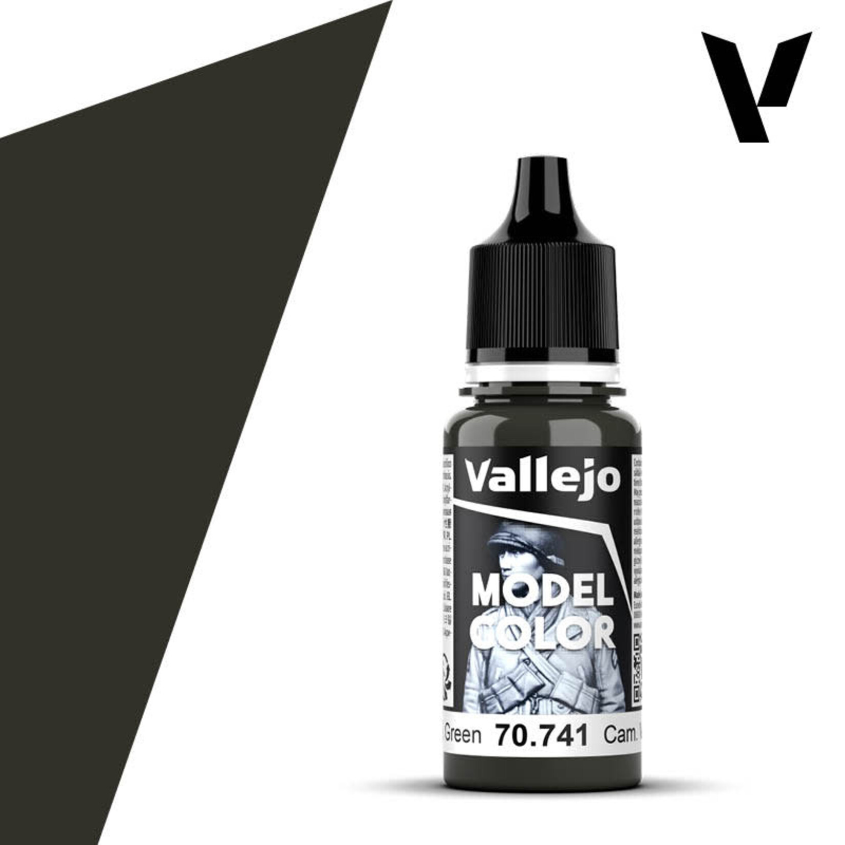 Vallejo Vallejo Model Color 70.741 Cam. Black Green 18ml