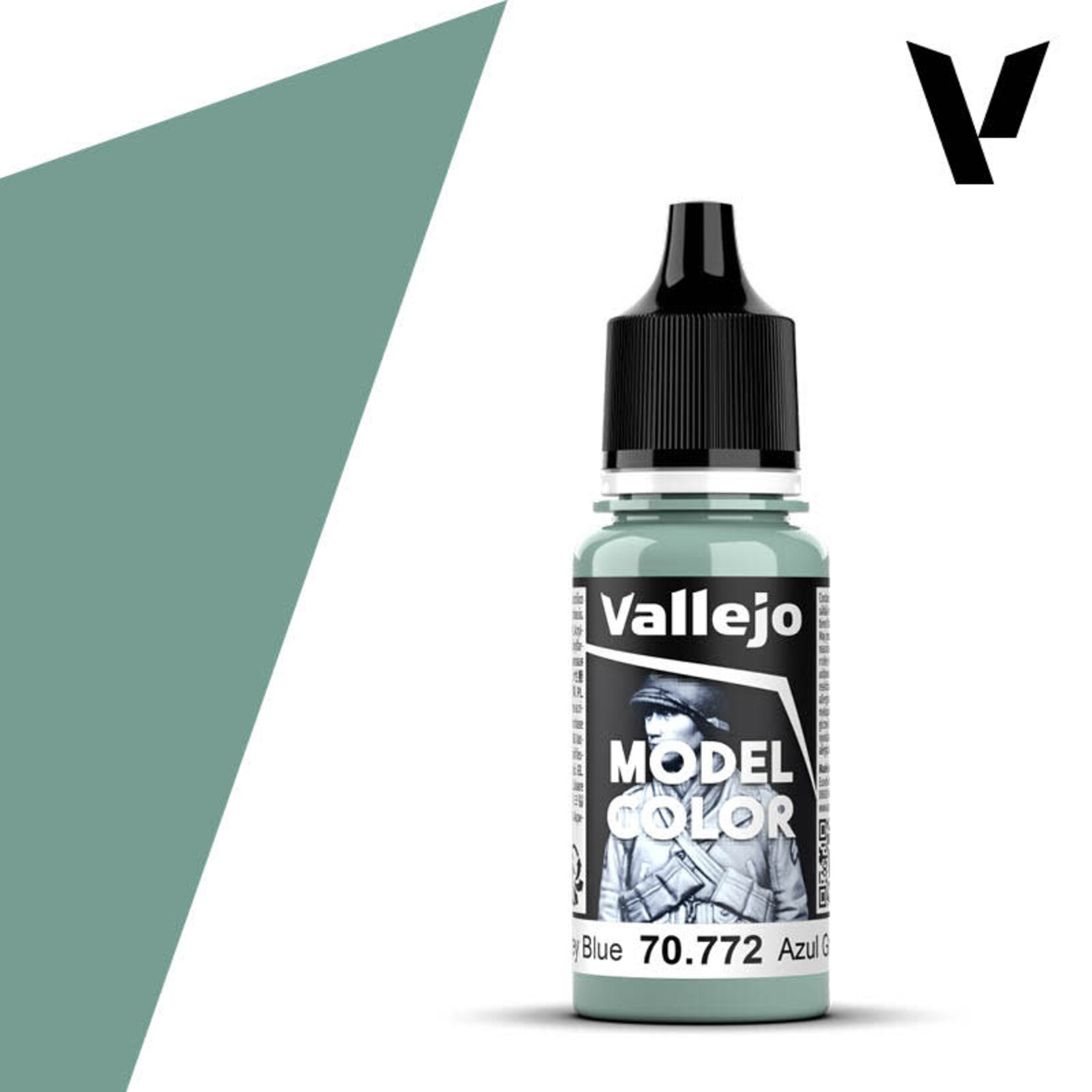 Vallejo Vallejo Model Color 70.772 Medium Grey Blue 18ml