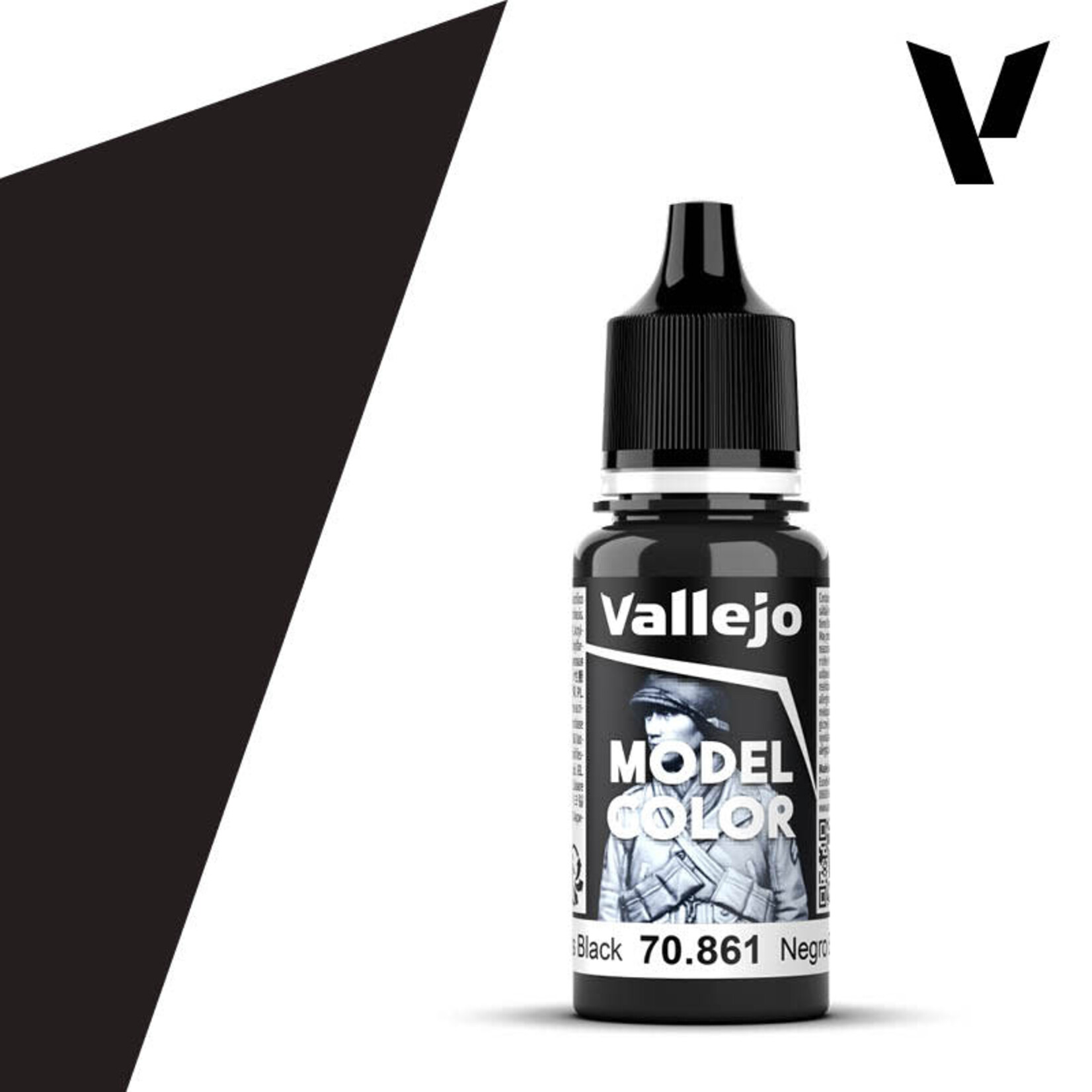 Vallejo Vallejo Model Color 70.861 Gloss Black 18ml