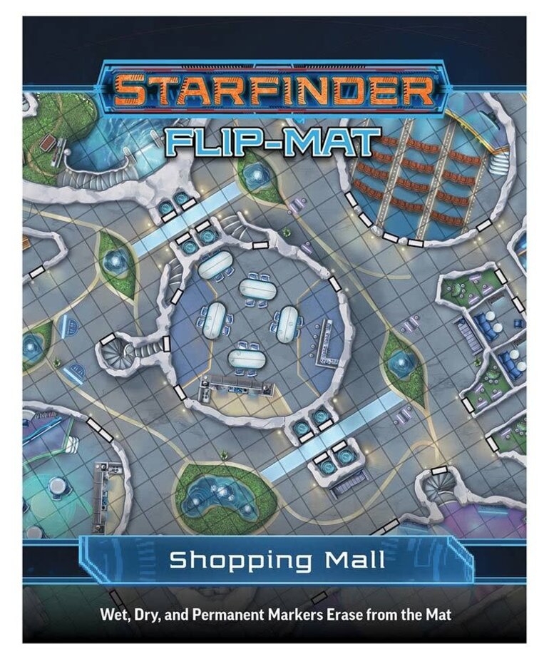 Paizo Starfinder 2E Flip-Mat: Shopping Mall