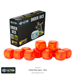 Warlord Games Bolt Action Orders Dice Red