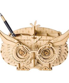 Robotime Rolife DIY Miniature Dollhouse Kit: Owl Storage Box