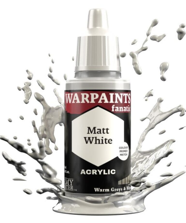 The Army Painter The Army Painter Warpaints Fanatic Fanatic Matt White 18ml